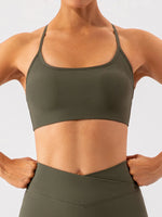 Spaghetti Strap Active Bra - Ladyez