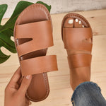 Open Toe Flat Sandals