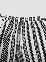 Boho Print Wide Leg Pants
