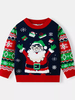 Children's Christmas Tree Round Neck Sweater