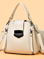 Leather Bucket Crossbody Bag