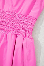 Drawstring Wide Strap Romper