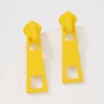 Colorful Zipper Drop Earrings