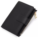 Solid Color Leather Wallet