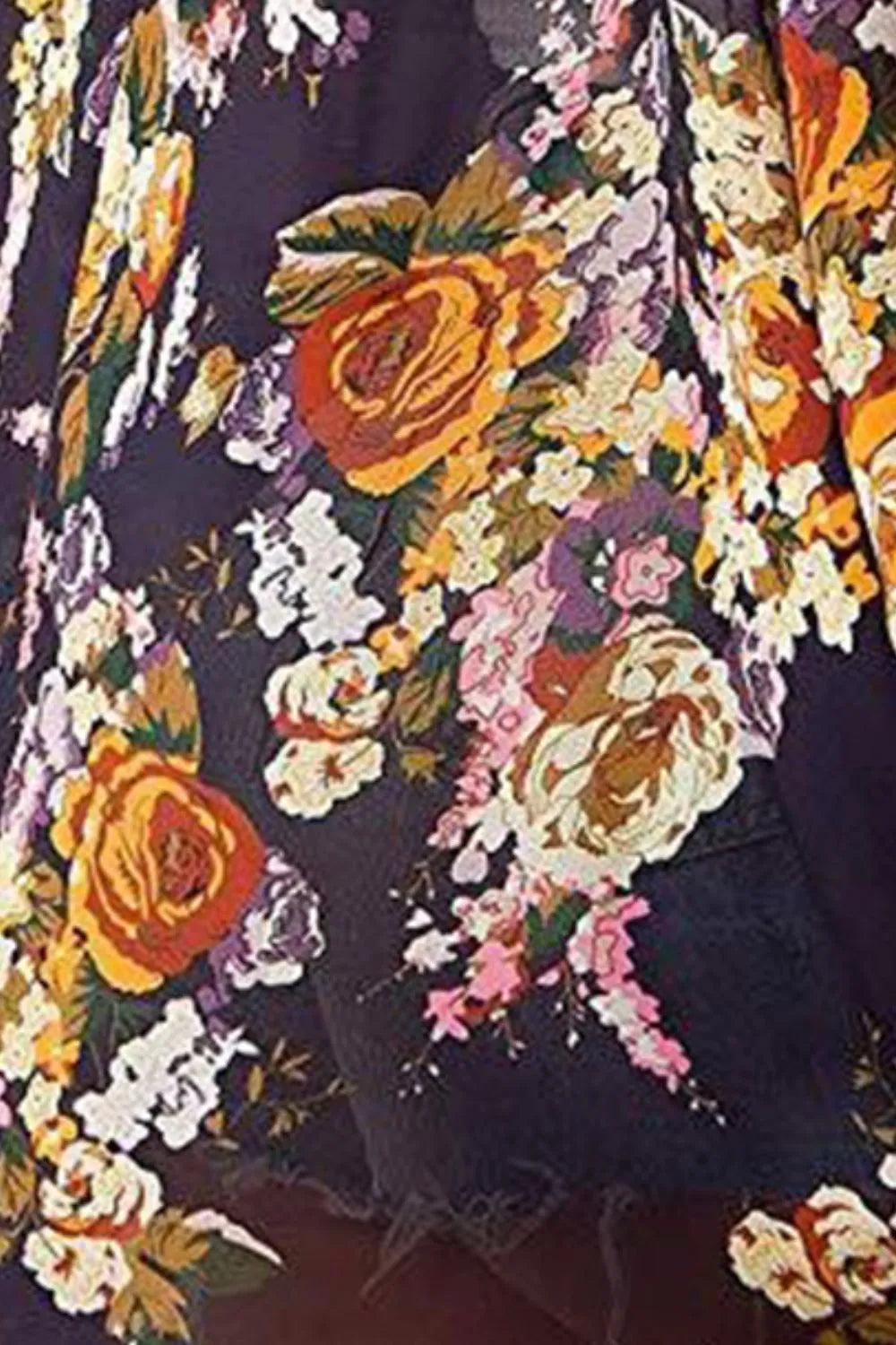 Open Front Half Sleeve Cover-Up - Ladyez