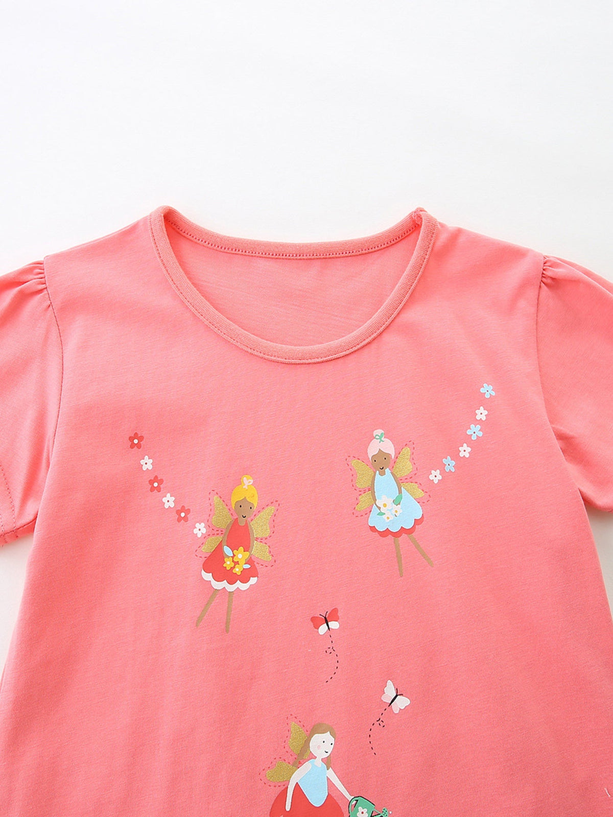 Children's Fairy Print Short Sleeve T-Shirt