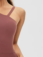 Cutout Asymmetrical Neck Active Jumpsuit - Ladyez