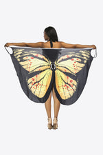 Butterfly Spaghetti Strap Cover Up - Ladyez