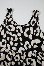 Leopard Print Sleeveless Summer Mini Dress