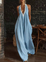Full Size Lace Trim Wide-Leg Jumpsuit Plus Size