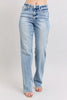 Judy Blue Full Size Mid Rise Light Wash Dad Jeans Plus Size