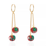 18K Gold-Plated Ball Drop Earrings