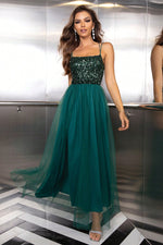Lace-Up Backless Mesh Dress - Ladyez