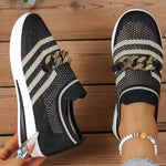 Round Toe Mesh Slip-Ons