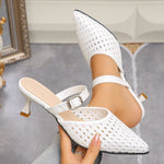 Point Toe Kitten Heels Sandals