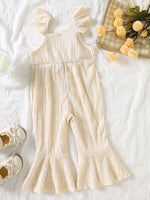 Children's Crochet Ruffle Trim Jumpsuit