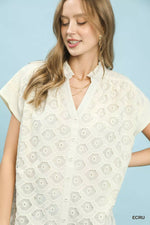 Umgee Lace Button-Front Top