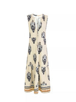 Printed Sleeveless Maxi Dress