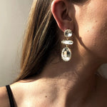 Alloy Geometric Dangle Earrings