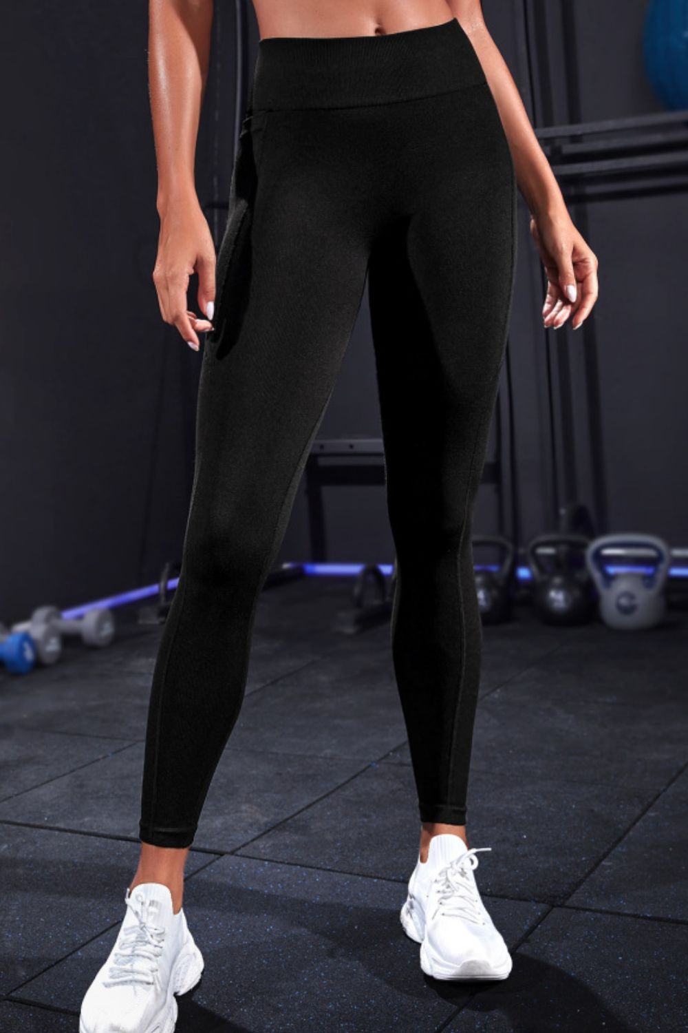 Wide Waistband Sports Leggings - Ladyez