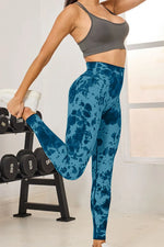 Tie-Dye High Waist Active Leggings - Ladyez