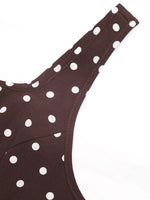 Polka Dot Sleeveless Maxi Dress