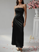 Devine Ruched Tube Maxi Dress - Ladyez