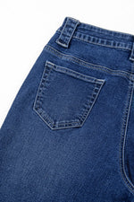 Wide Leg Pocketed High Waist Jeans - Ladyez