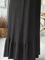 Full Size Textured Balloon Sleeve Maxi Dress Plus Size