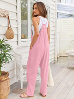 V-Neck Spaghetti Strap Jumpsuit - Ladyez
