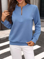 Textured Quarter-Zip Sweatshirt