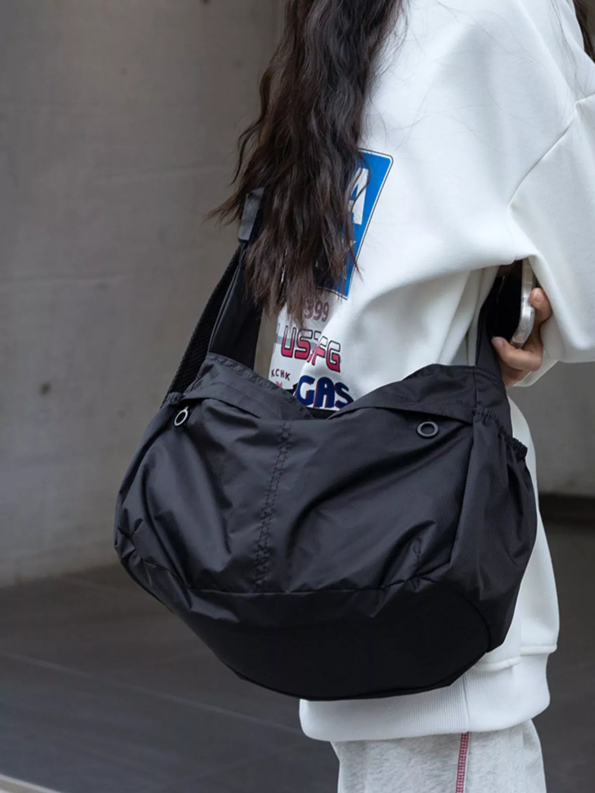 Lightweight Nylon Casual Crossbody Bag