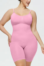 Full Size Spaghetti Strap Shaping Romper - Ladyez