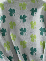 Clover Round Neck Long Sleeve Sweater