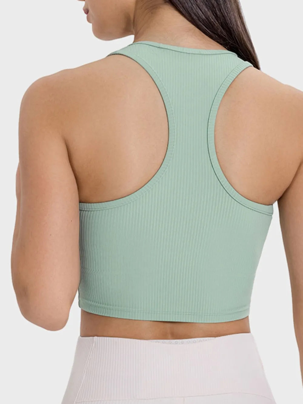 Millennia Scoop Neck Wide Strap Active Tank - Ladyez