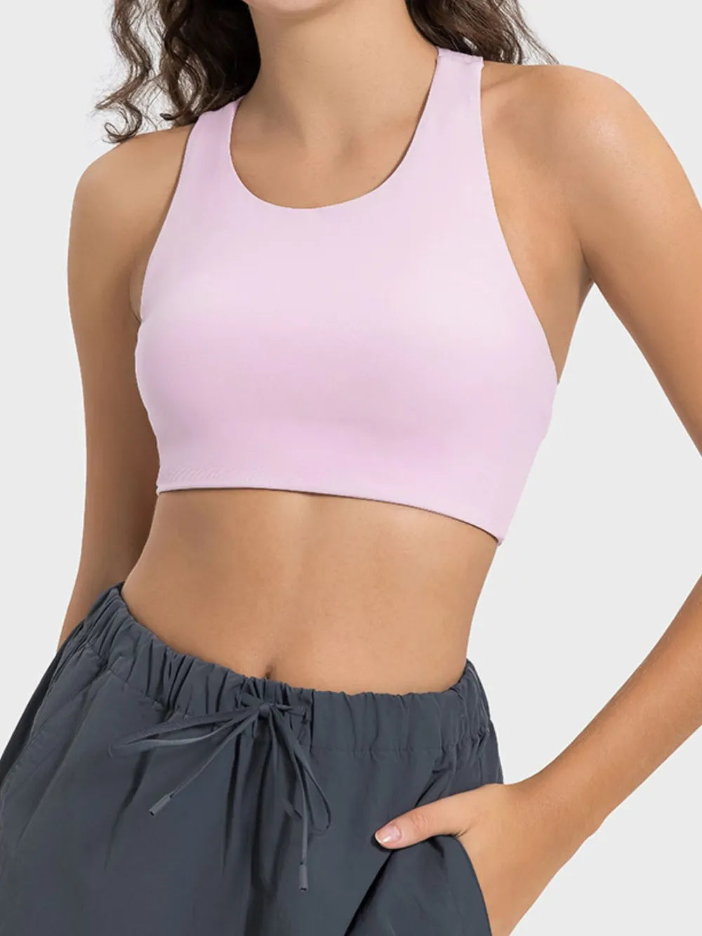 Millennia Cutout Round Neck Active Tank - Ladyez