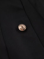 Elegant Stand Collar Blazer and Mini Skirt Set