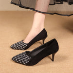 Point Toe Suede Pumps