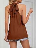 High Neck Tie Back Cami
