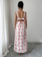 Floral Print Sleeveless Maxi Dress - Ladyez