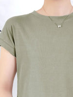 Plus Size Round Neck Short Sleeve T-Shirt