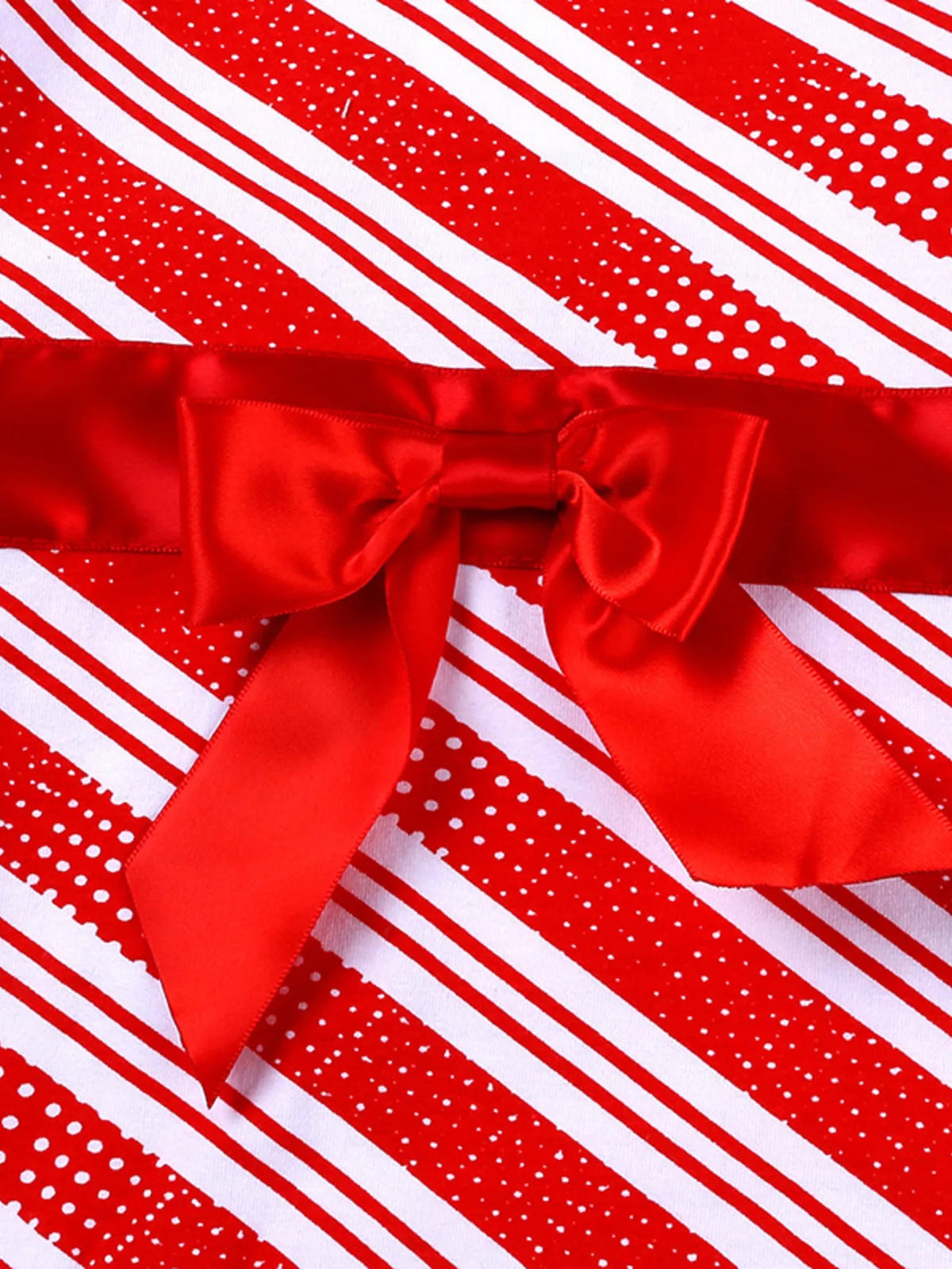 Children's Striped Christmas Outfit Set