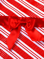 Children's Striped Christmas Outfit Set
