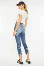 Kancan Distressed High Rise Skinny Jeans - Ladyez