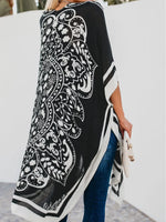 Printed Open Front Cover-Up - Ladyez
