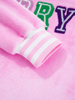 Sequin Chenille MERRY Graphic Plush Sweatshirt