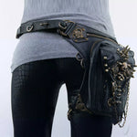 Steampunk Skull Decor Crossbody Bag