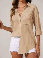 Textured Button-Down Shirt