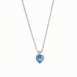 925 Sterling Silver Zircon Heart Necklace