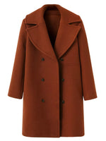 Double-Breasted Long Sleeve Coat